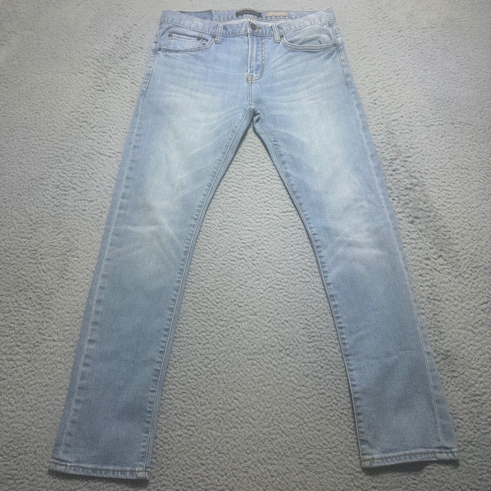 Aeropostale Men's Skinny Jeans 30x30 Light Wash Blue Denim 5 Pocket Stretch